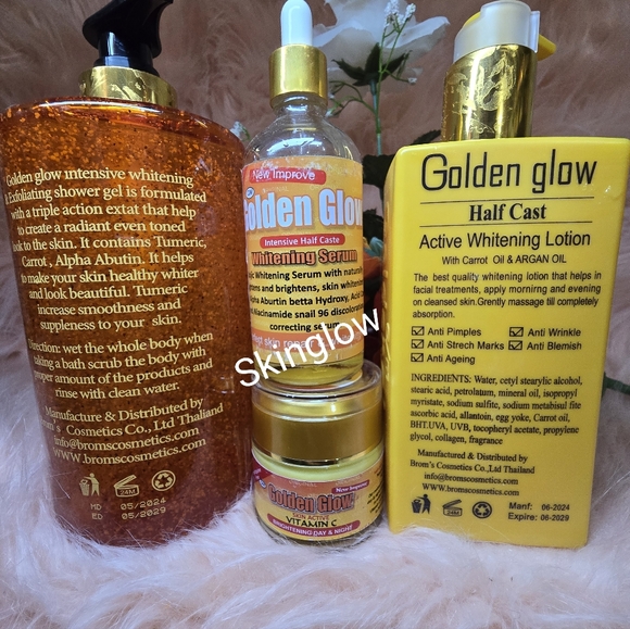 Golden Glow carrot Intensive Exfoliating Bath Gel, Body Milk, Serum, Face Cream - Picture 2 of 2